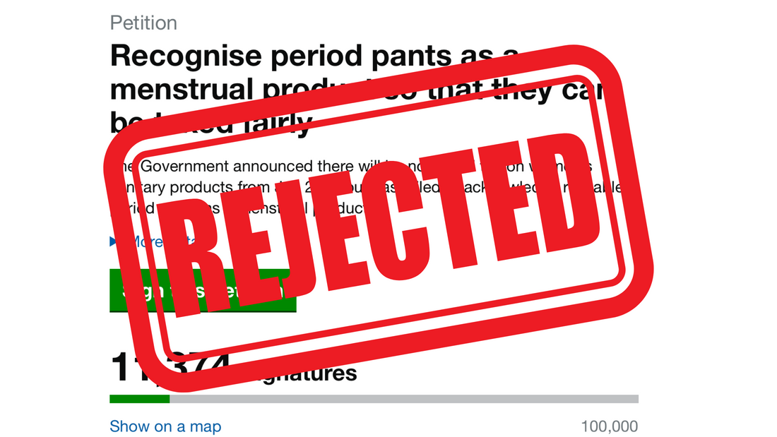 Government rejects the petition to remove tax on sustainable period pants
