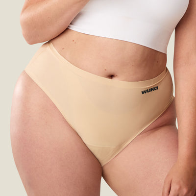 2 WUKA Stretch Seamless Midi Brief Heavy Light Nude
