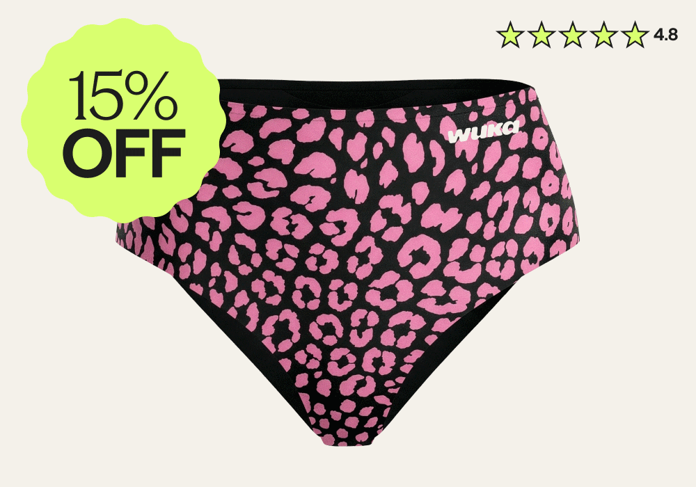 GIF highlight the new four mood-led WUKa Stretch™ Period Pant colour options, each designed to support how you feel, not just how you flow